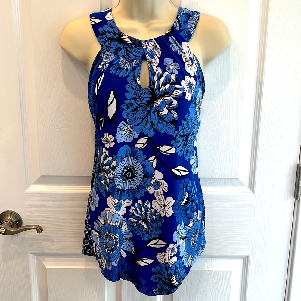 INC Key Hole Satin Top - Picture 2 of 4